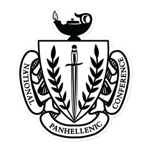 National Panhellenic Conference Coat Of Arms Sicker