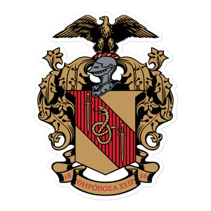 Theta Chi Coat Of Arms Sticker