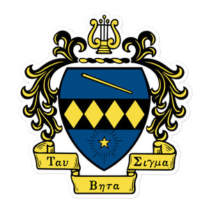 Tau Beta Sigma Crest Sticker