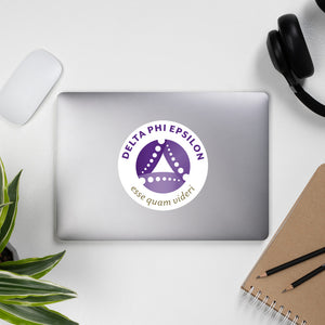 Delta Phi Epsilon Badge Sticker