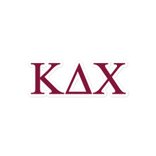 Load image into Gallery viewer, Kappa Delta Chi Letters Sticker - Maroon