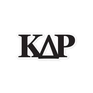 Kappa Delta Rho Logo Letters Sticker - Black