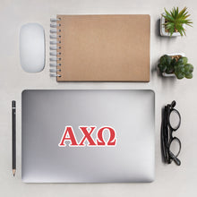 Load image into Gallery viewer, Alpha Chi Omega Sorority Letters Sticker - Scarlet