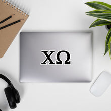 Load image into Gallery viewer, Chi Omega Sorority Letters Sticker - Black