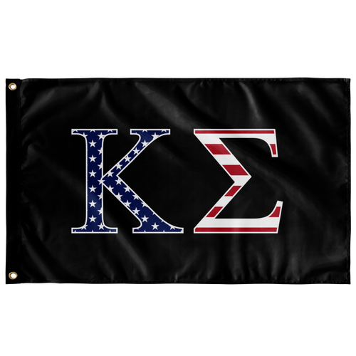 Kappa Sigma USA Flag - Black
