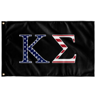 Kappa Sigma USA Flag - Black