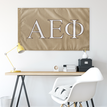 Load image into Gallery viewer, Alpha Epsilon Phi Sorority Flag - Fawn, White, &amp; Rust