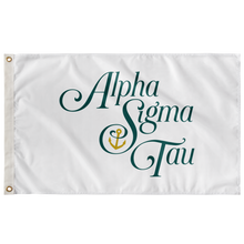 Load image into Gallery viewer, Alpha Sigma Tau Vertical Logo Sorority Flag