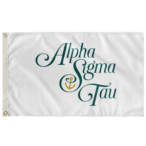 Alpha Sigma Tau Vertical Logo Sorority Flag