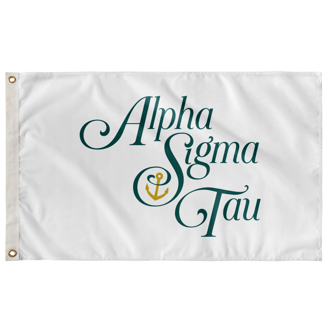 Alpha Sigma Tau Vertical Logo Sorority Flag