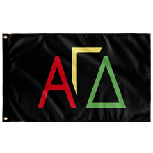 Load image into Gallery viewer, Alpha Gamma Delta Tri-Color Sorority Flag - Black