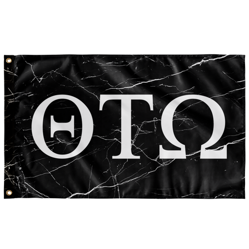 Theta Tau Omega - Black Marble Flag