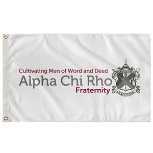 Alpha Chi Rho Fraternity Logo Flag - White