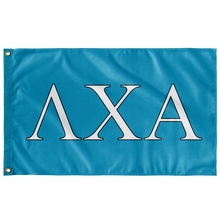 Load image into Gallery viewer, Lambda Chi Alpha Flag - Cyan, White and Black