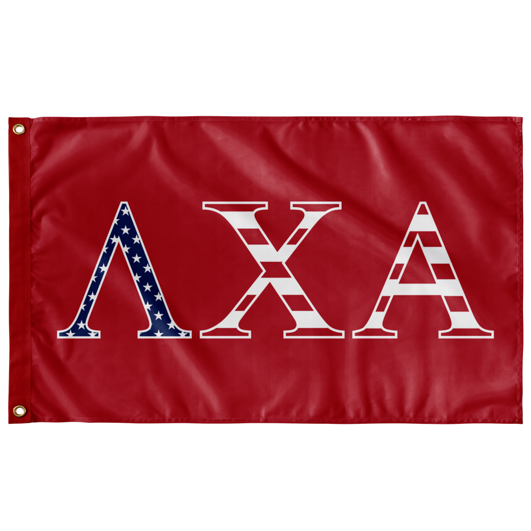Lambda Chi Alpha USA Flag - Red