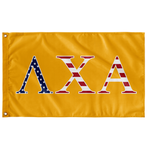 Lambda Chi Alpha USA Flag - Yellow