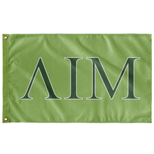 Load image into Gallery viewer, Lambda Iota Mu Fraternity Flag - Grass, Asparagus &amp; White