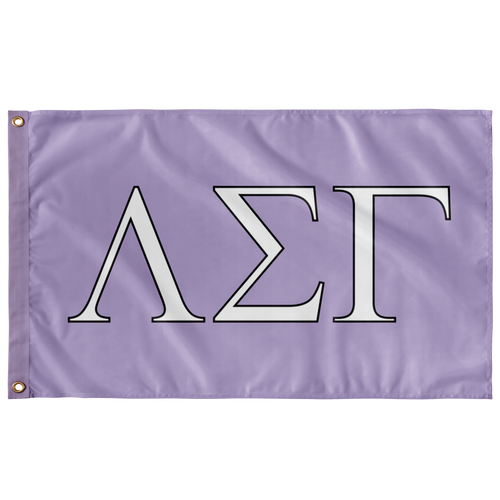 Lambda Sigma Gamma Flag - Lavender