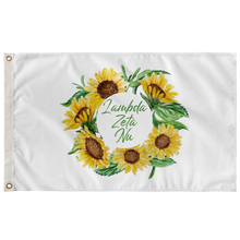 Load image into Gallery viewer, Lambda Zeta Nu Sunflower Flag