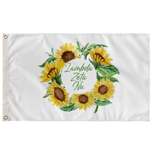 Lambda Zeta Nu Sunflower Flag