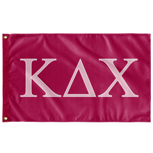 Load image into Gallery viewer, Kappa Delta Chi Sorority Flag -  Bright Pink, Azalea &amp; White