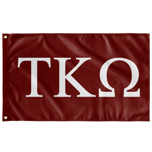 Load image into Gallery viewer, Tau Kappa Omega Fraternity Flag - Rust &amp; White