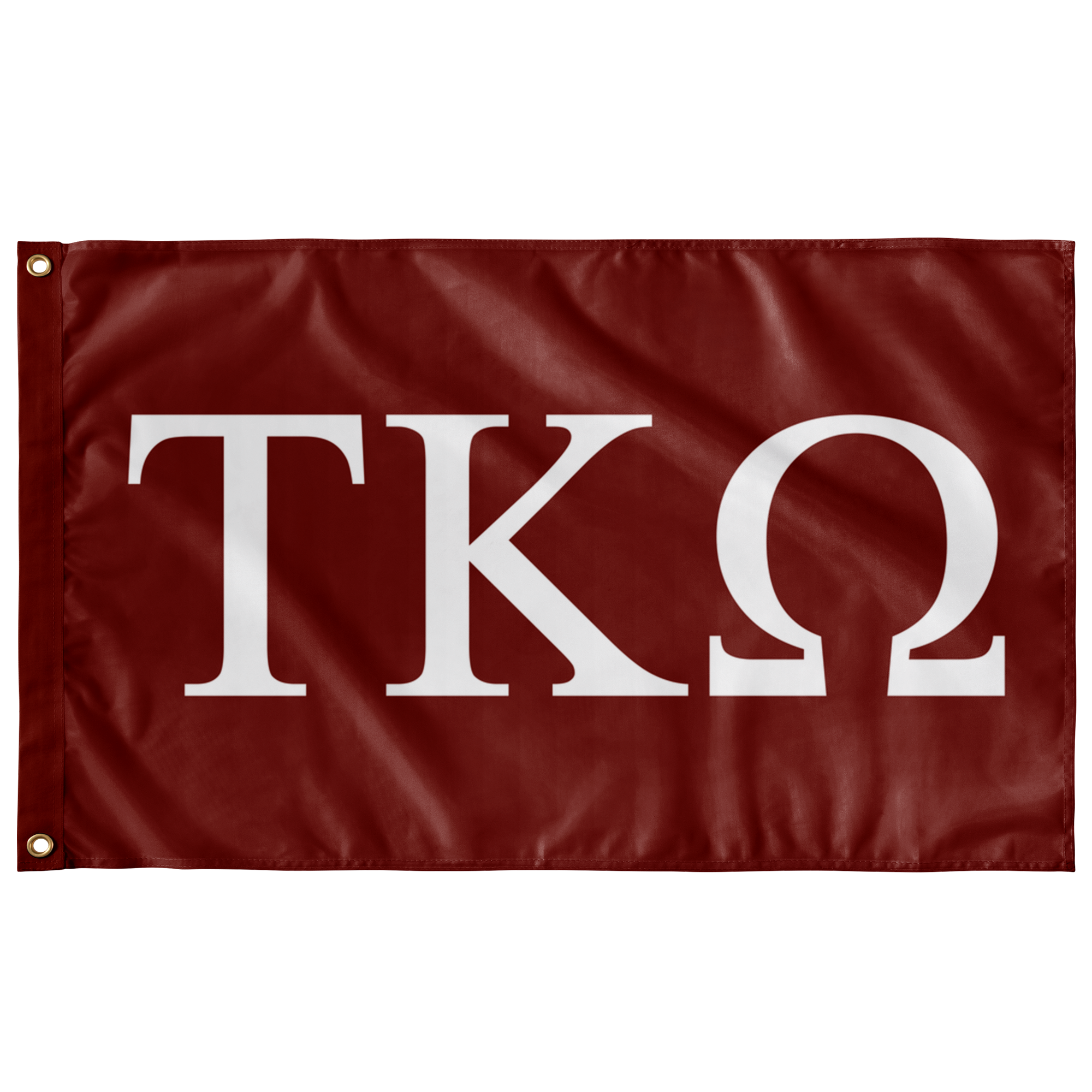 Tau Kappa Omega Fraternity Flag Rust White