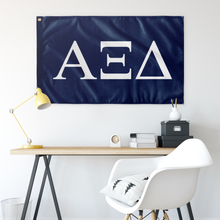 Load image into Gallery viewer, Alpha Xi Delta Sorority Flag - Inspiration Blue &amp; White