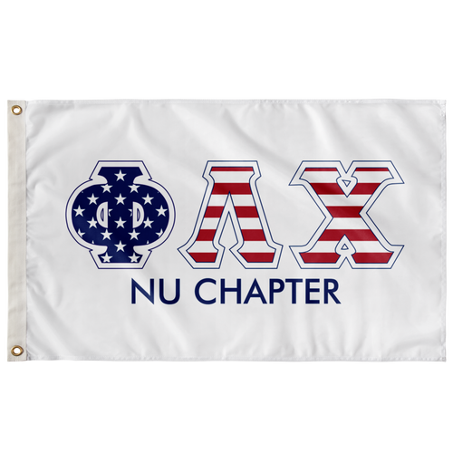 Phi Lambda Chi Nu Chapter Stars & Stripes Greek Flag