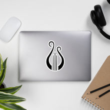 Load image into Gallery viewer, Alpha Chi Omega Lyre Sticker - Black