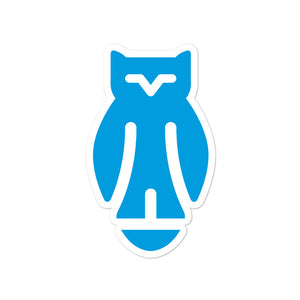 Kappa Kappa Gamma Owl Sticker - Gamma Blue