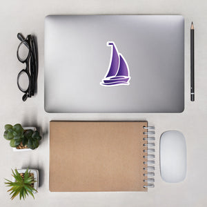 Sigma Sigma Sigma Sailboat Sticker - Gradient