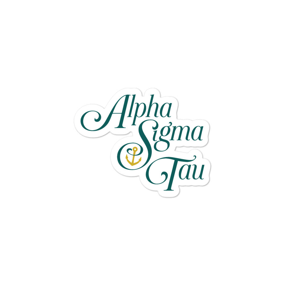 Alpha Sigma Tau Logo Sticker