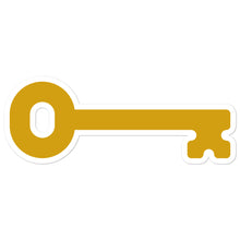 Load image into Gallery viewer, Kappa Kappa Gamma Key Sticker - Key Gold