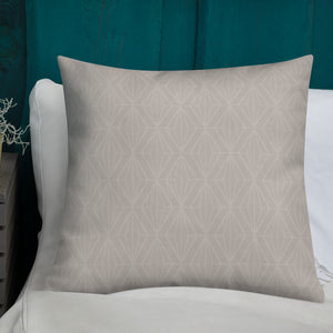 Alpha Delta Pi Taupe Throw Pillow