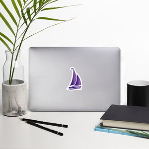 Sigma Sigma Sigma Sailboat Sticker - Gradient