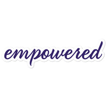 Load image into Gallery viewer, Empowered Sigma Sigma Sigma Sticker - Royal Purple