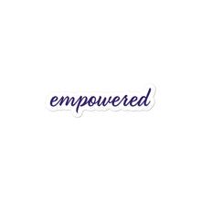 Load image into Gallery viewer, Empowered Sigma Sigma Sigma Sticker - Royal Purple