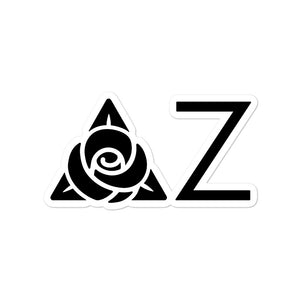 Delta Zeta Sorority Icon Sticker - Black