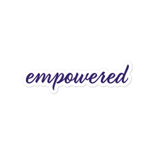 Load image into Gallery viewer, Empowered Sigma Sigma Sigma Sticker - Royal Purple