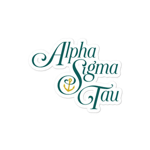 Alpha Sigma Tau Logo Sticker
