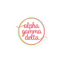 Load image into Gallery viewer, Alpha Gamma Delta Circle Sticker