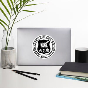 Alpha Sigma Phi Black Seal Sticker