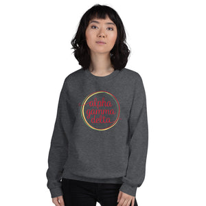 Alpha Gamma Delta Circle Sorority Sweatshirt
