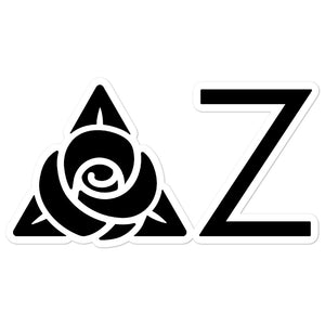 Delta Zeta Sorority Icon Sticker - Black