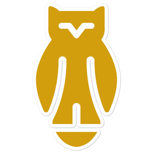 Kappa Kappa Gamma Owl Sticker - Key Gold