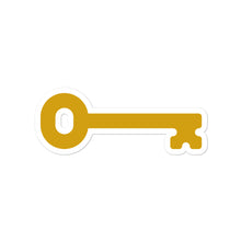 Load image into Gallery viewer, Kappa Kappa Gamma Key Sticker - Key Gold