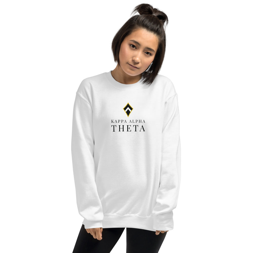 Kappa Alpha Theta Stacked Sorority Sweatshirt