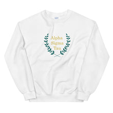 Load image into Gallery viewer, Alpha Sigma Tau Laurel Wreath Sorority Sweatshirt