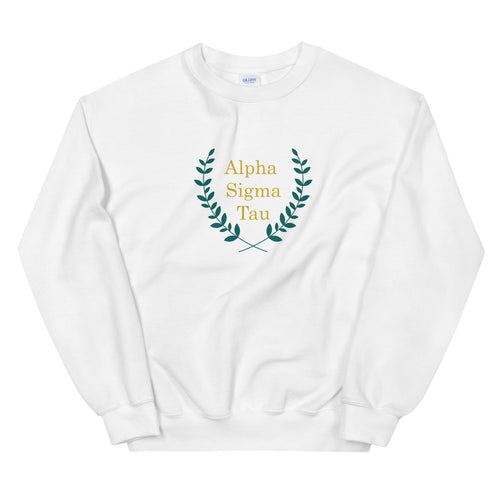 Alpha Sigma Tau Laurel Wreath Sorority Sweatshirt